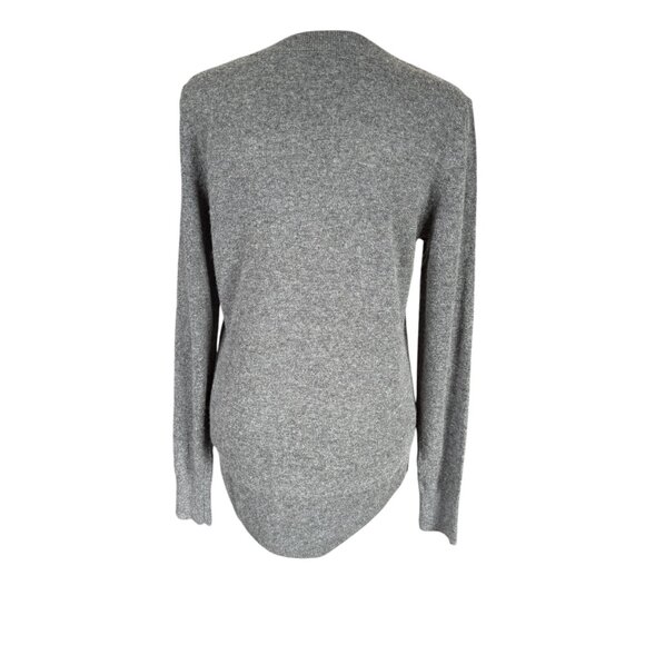 LOFT gray long sleeve crew neck pullover stretchy soft sweater women's size XS - Picture 4 of 8